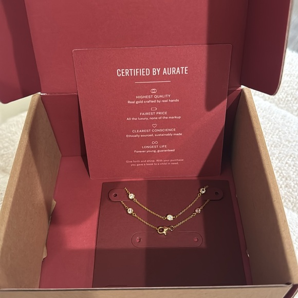 Aurate Jewelry - AURATE | Mini Diamond Bezel Bracelet